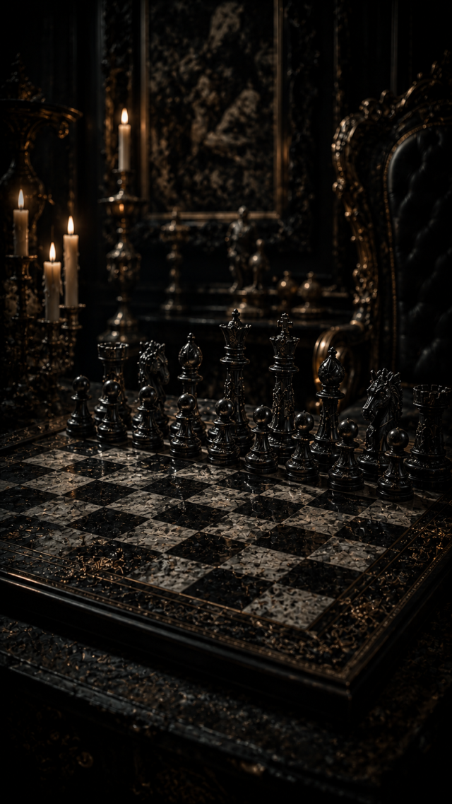 Candlelit Chessboard