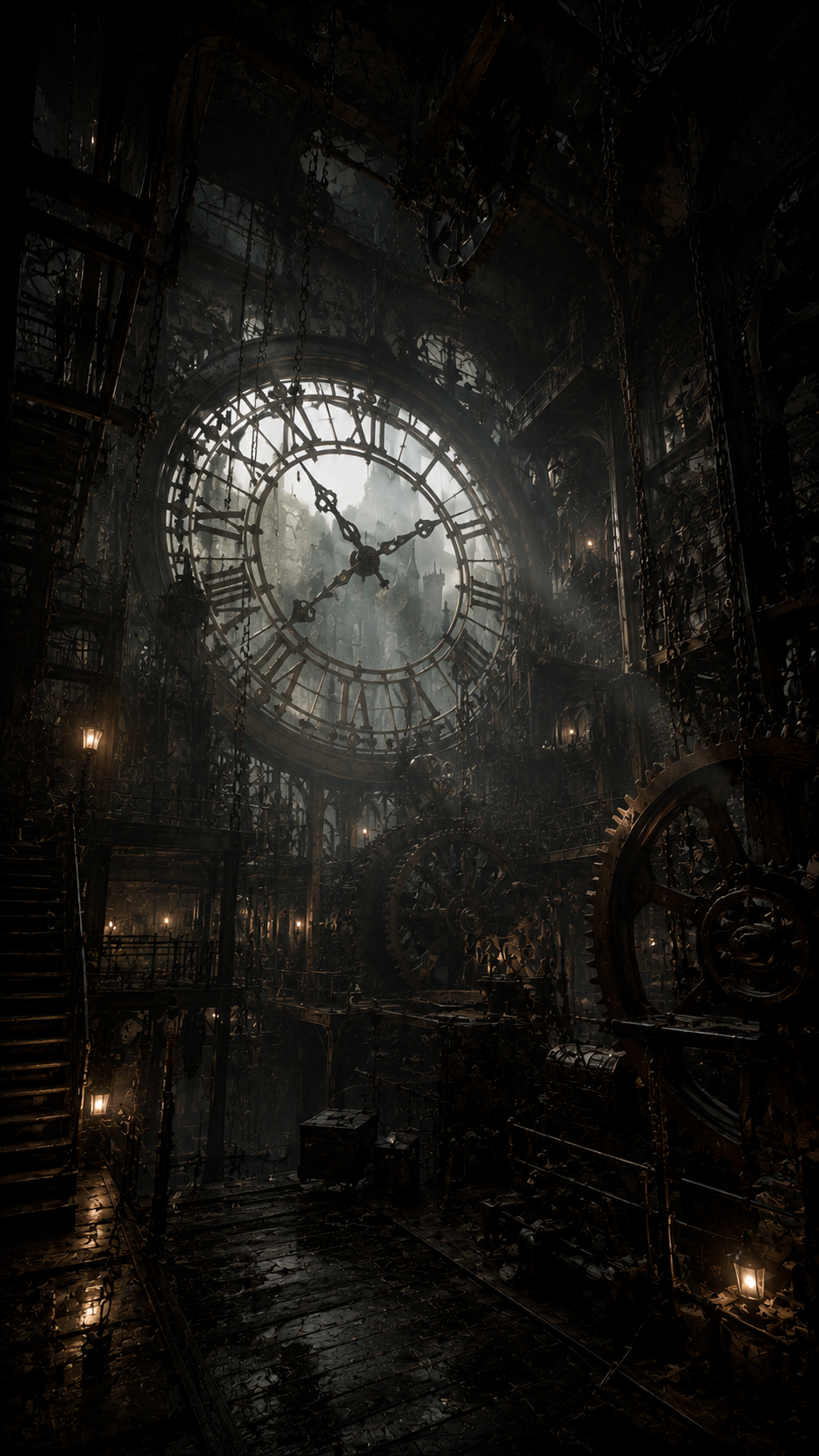 Broken Clock in A Dark Conservatory