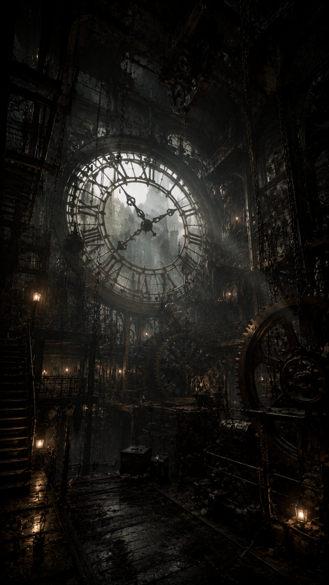 Broken Clock in A Dark Conservatory