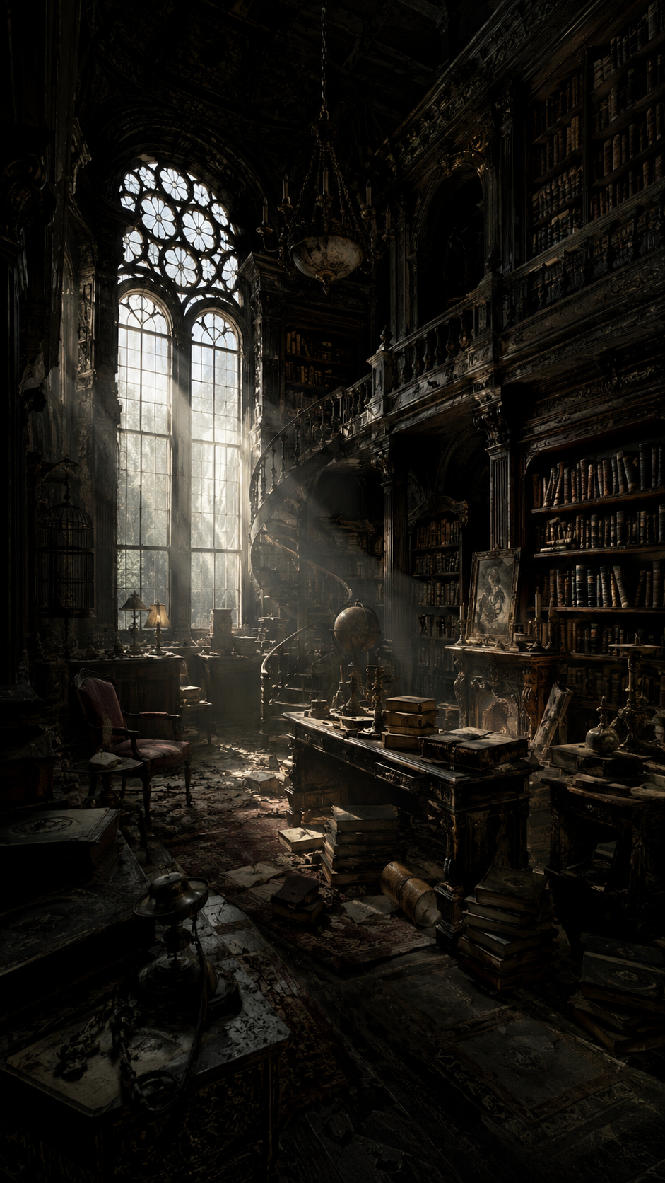 Ruined Library Study