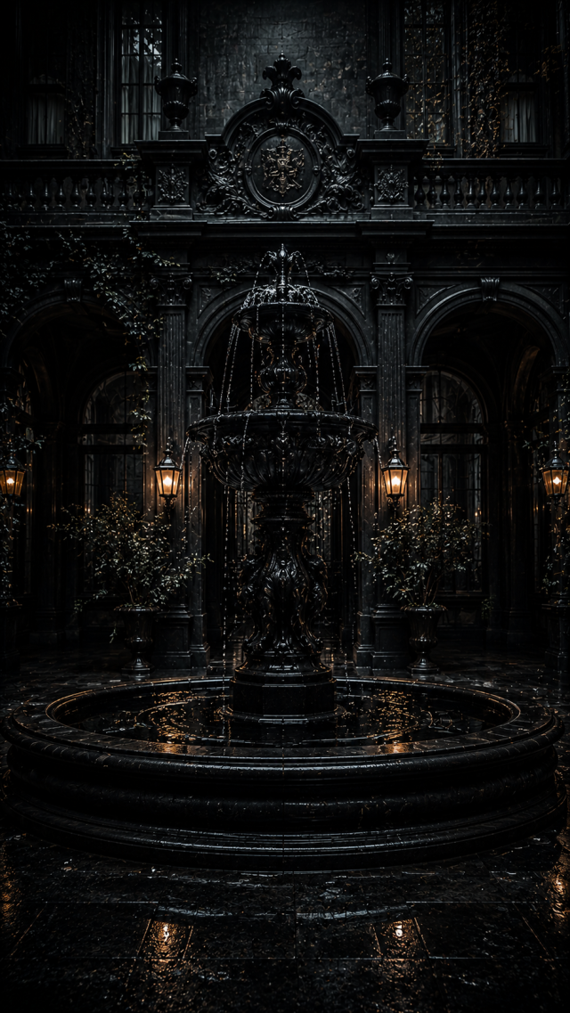 Dark Fountain Courtyard