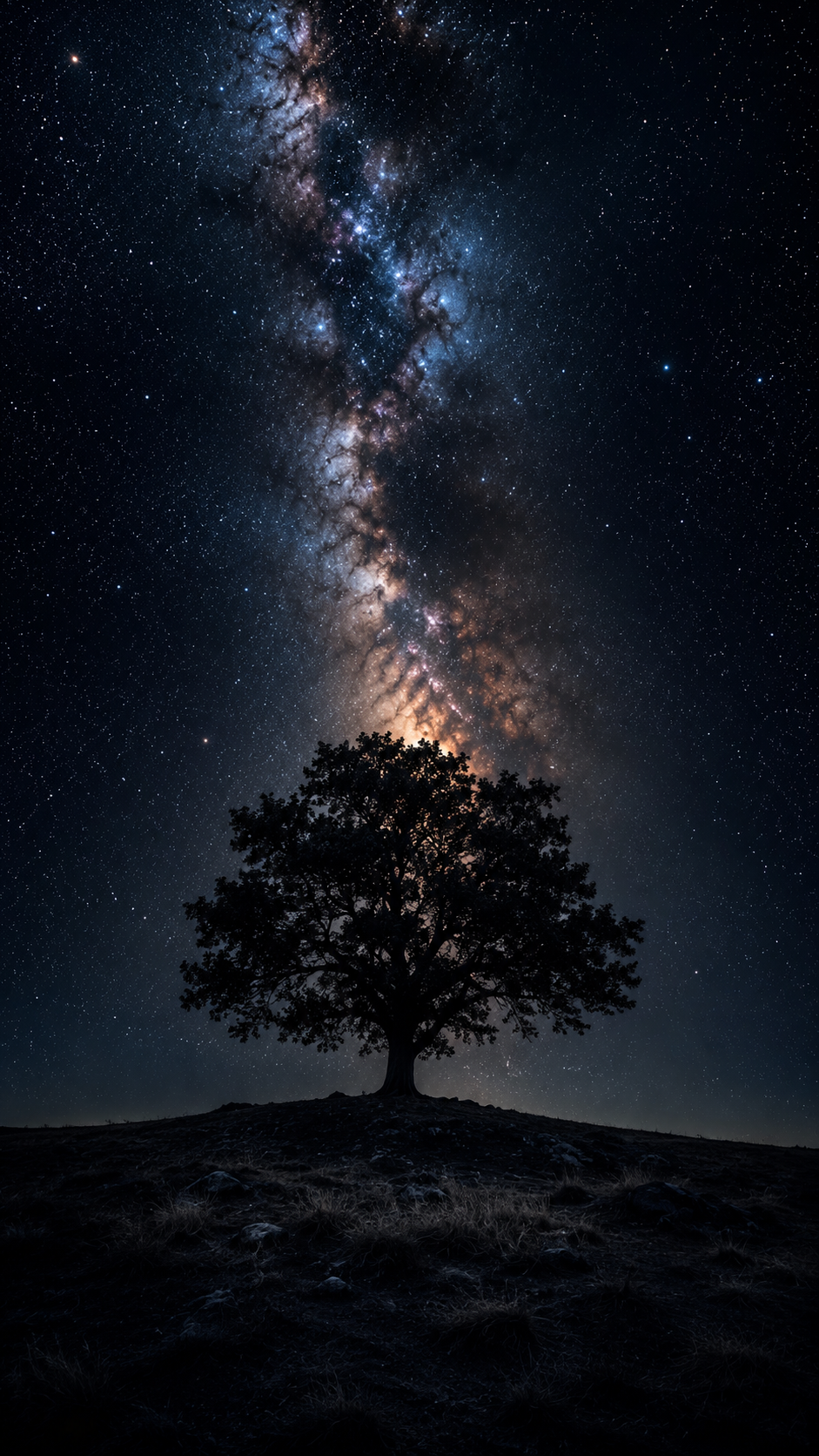 Lone Tree under the Milky Way