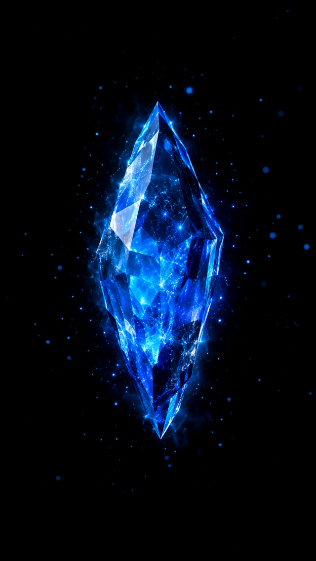 Blue Crystal Cluster