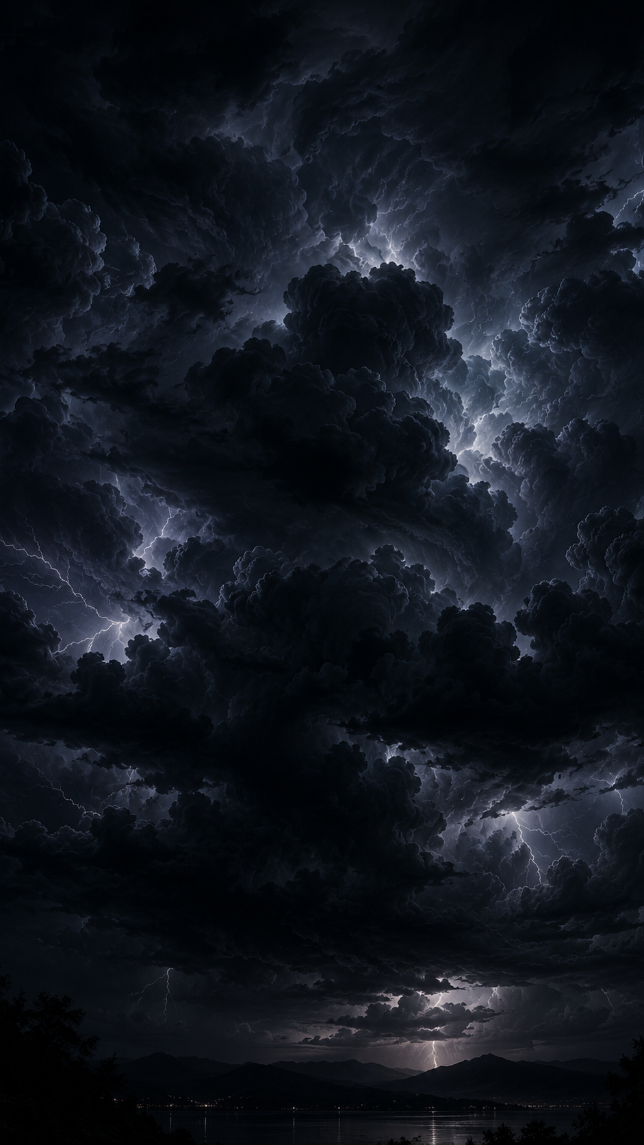 Heavy Storm Clouds at Night