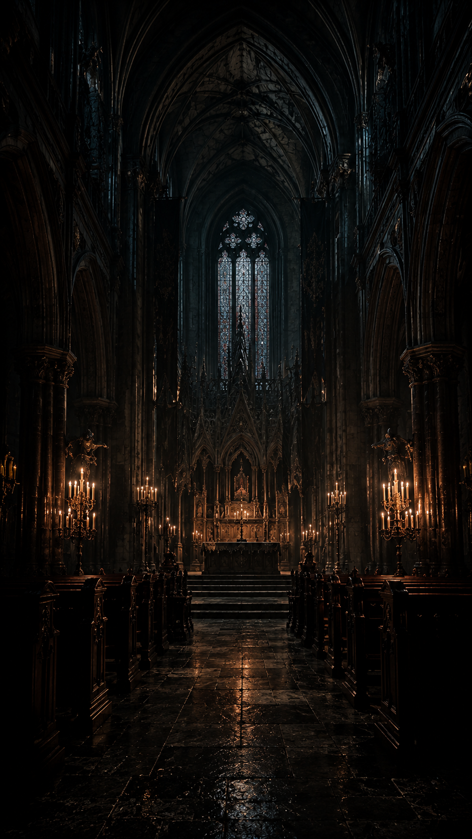 Gothic Cathedral Aisle